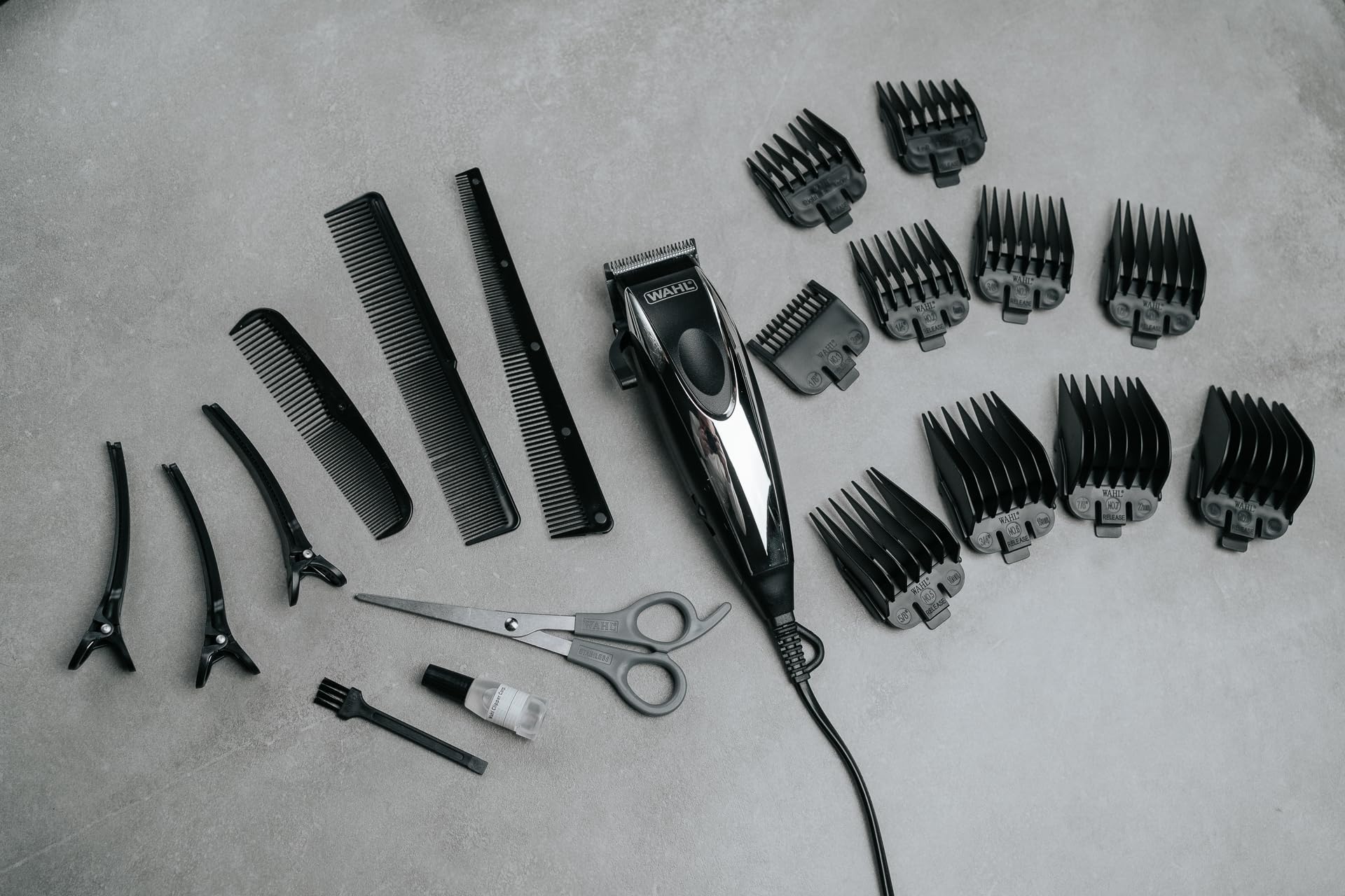 Wahl Home Pro, Kit de corte de pelo, Máquina de cortar pelo con cable para hombre, Máquina de cortar pelo para hombre, Corte de pelo DIY, Corte de pelo en casa