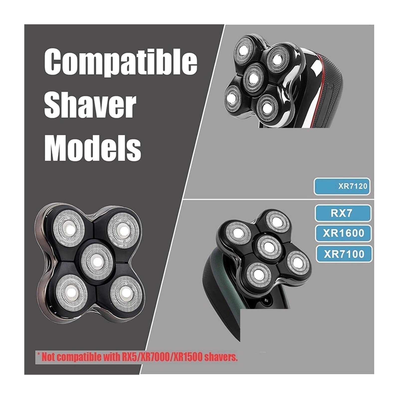 Lamette di ricambio for rasoio, compatibili con Remington e Balder | Rasoio Pro Head modello XR7120 Rasoi XR7100/XR1600/RX7(2pack)