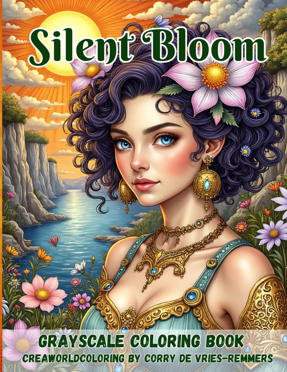 Silent Bloom: A Dreamlike Coloring Journey Through Grace, Mystery, and Inner Worlds