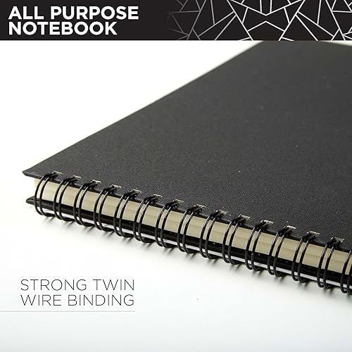 Miniatura 4 de Selarde - Cuaderno multiusos, tapa dura, 80 hojas160 páginas con línea divisora de página media, papel de 8.5 x 11 pulgadas, 3.17 ozm,