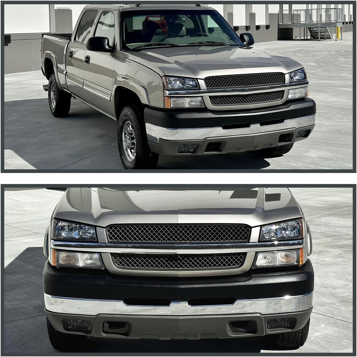SPEC-D TUNING Smoke Bumper Driving Fog Lights + Bulbs + Switch Compatible with 2003-2006 Chevy Silverado, 2002-2006 Avalanche, L+R Pair Assembly