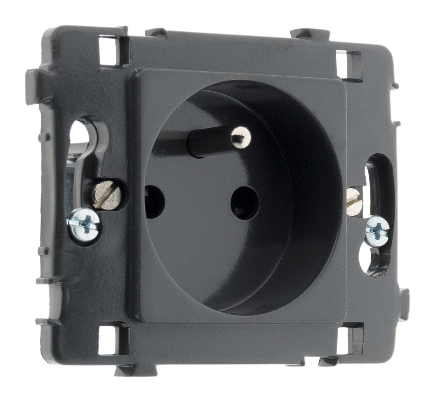 Clarys Socket 16A 2+T bare black