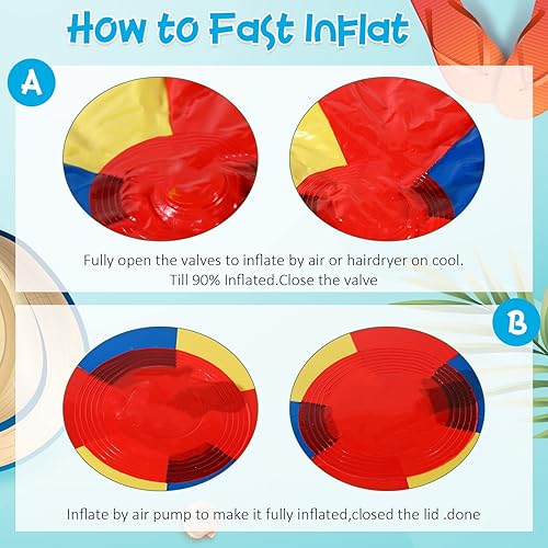Miniatura 3 de Raiten Pelotas de playa grandes de 10.5 pies, bola gigante de gran tamaño, bola de playa grande, bolas de playa inflables gigantes para verano,
