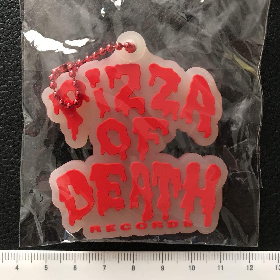 Amazon.co.jp: キーホルダー 赤 ピザオブデス pizza of death Hi