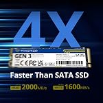 Timetec 512GB SSD NVMe PCIe Gen3x4 8Gb/s M.2 2280 3D NAND High Performance SLC Cache Read/Write Speed Up to 2,000/1,600 MB/s Internal Solid State Drive for PC Laptop and Desktop (512GB)