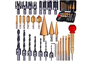 Rocaris 32 Pack Complete Woodworking Accessories Kit