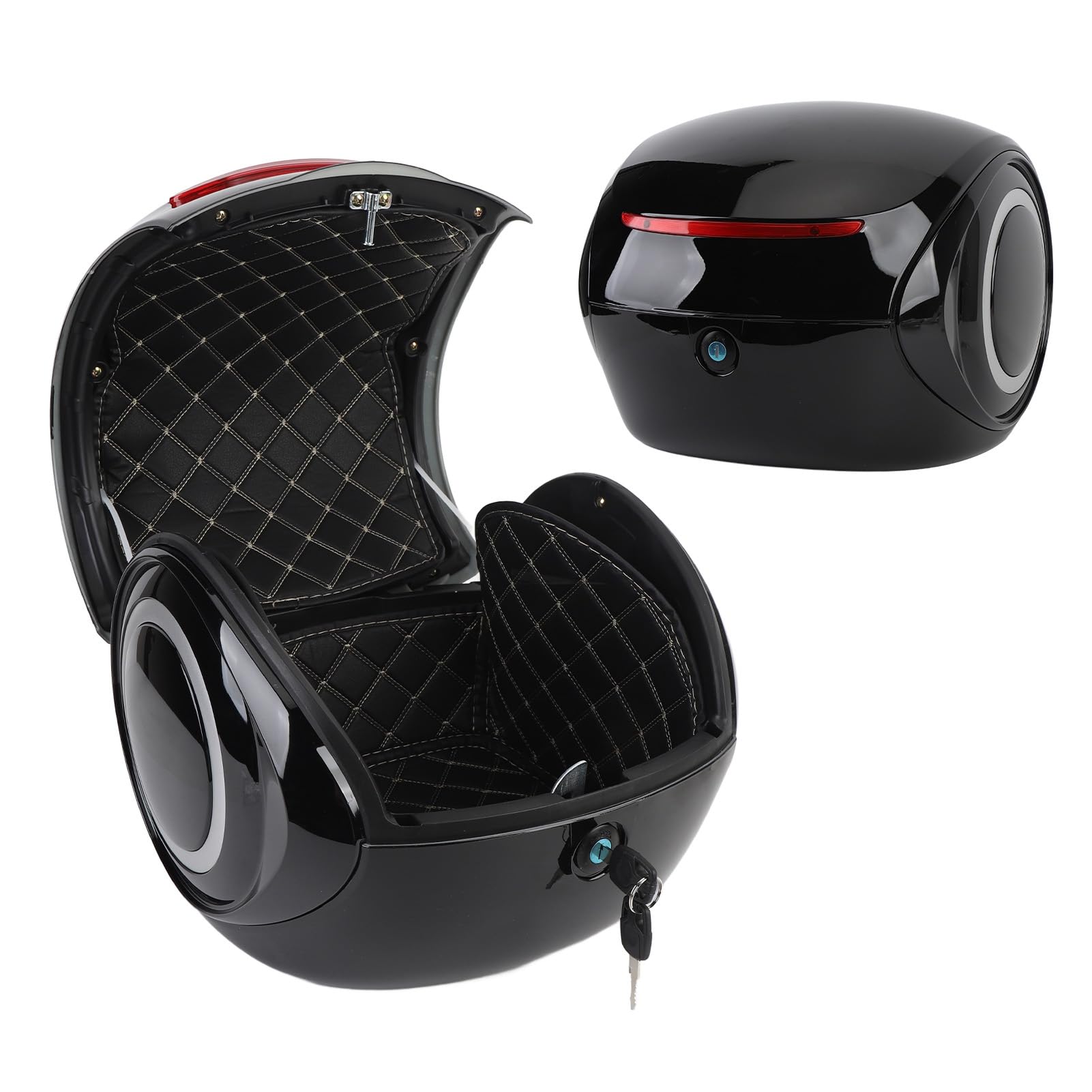 LICAEVEY Coffre de Moto 32L, ABS Résistant à l'eau, pour Vélo Électrique