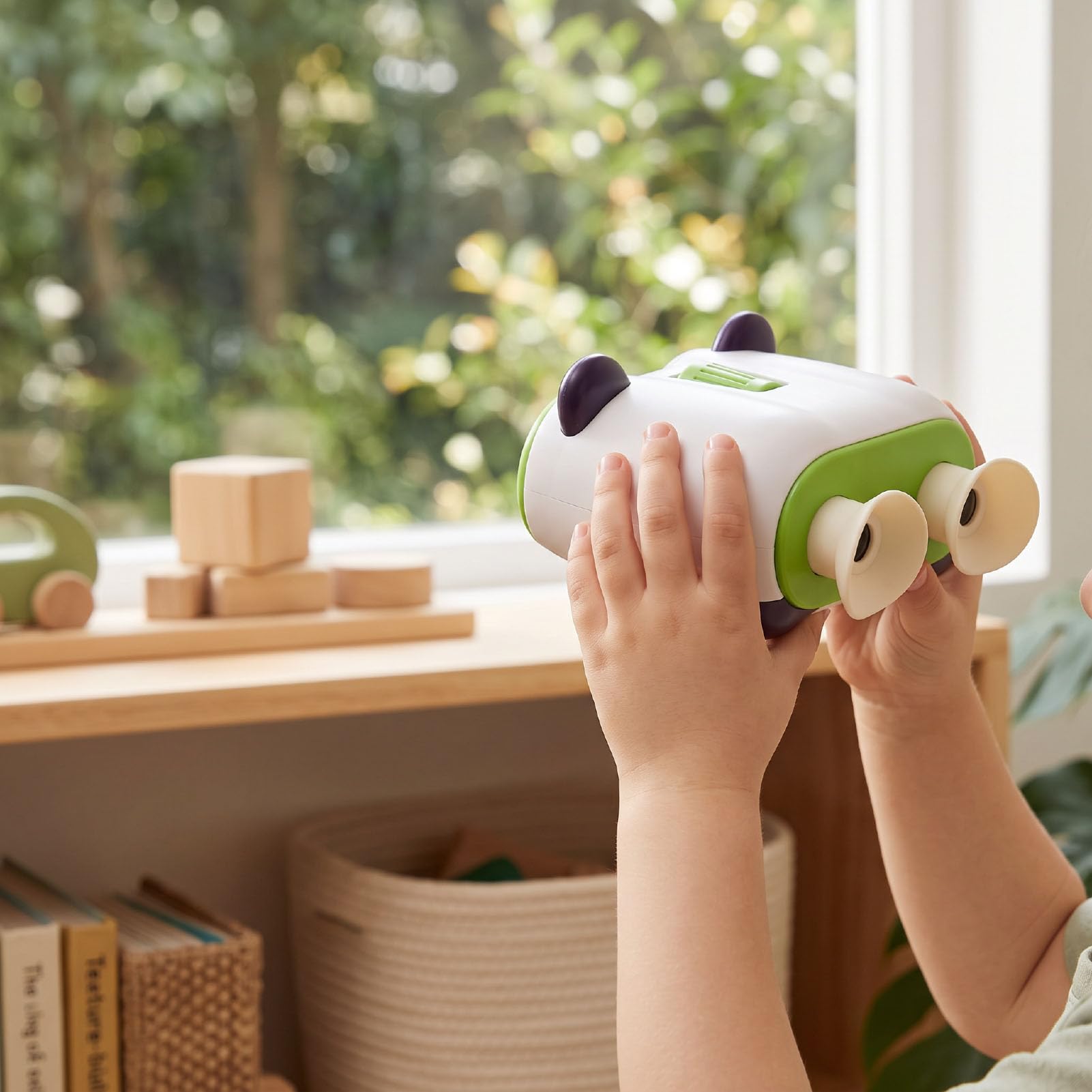 Luocute Prismáticos para Niños y Niñas, Lente óptica con Diseño de Panda