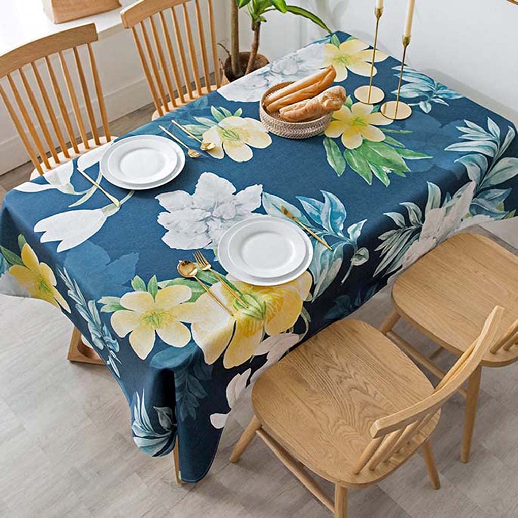 Amazon｜テーブルクロス 撥水 おしゃれ 花柄 正方形 85x85㎝ マルチ