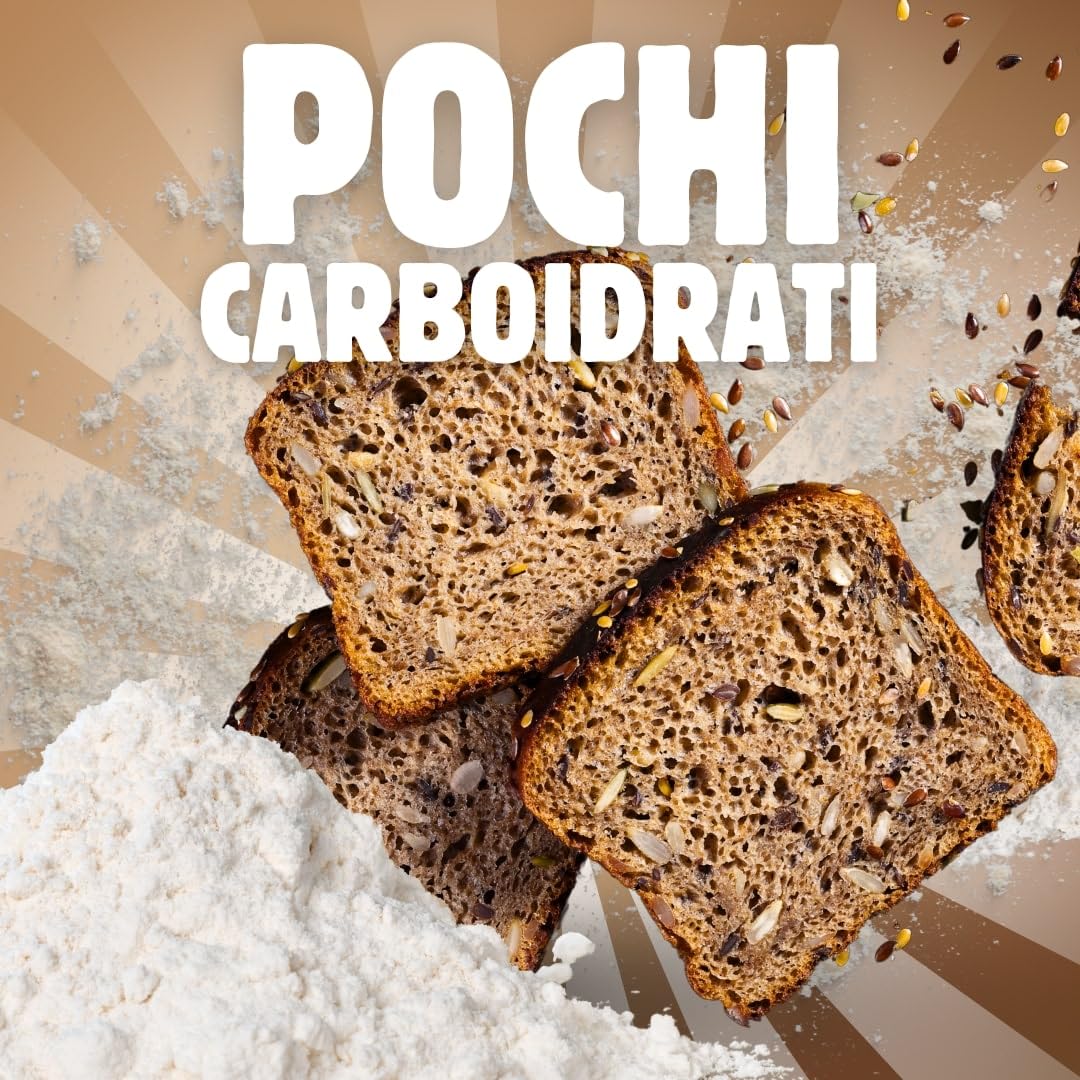 NÄTOO PANE PROTEICO 2 Confezioni da 360g Pane a Fette Low Carb Keto 30% Proteine Ideale per Dieta Chetogenica Protein Bread con Basso Contenuto di Carboidrati Vegano
