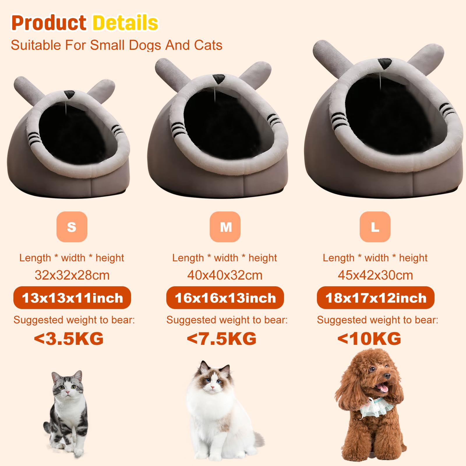 Pluizig Doughnut Kattenbed met Hoed – Zacht & Warm voor Kleine Huisdie Pluizig Doughnut Kattenbed met Hoed – Zacht & Warm voor Kleine Huisdie