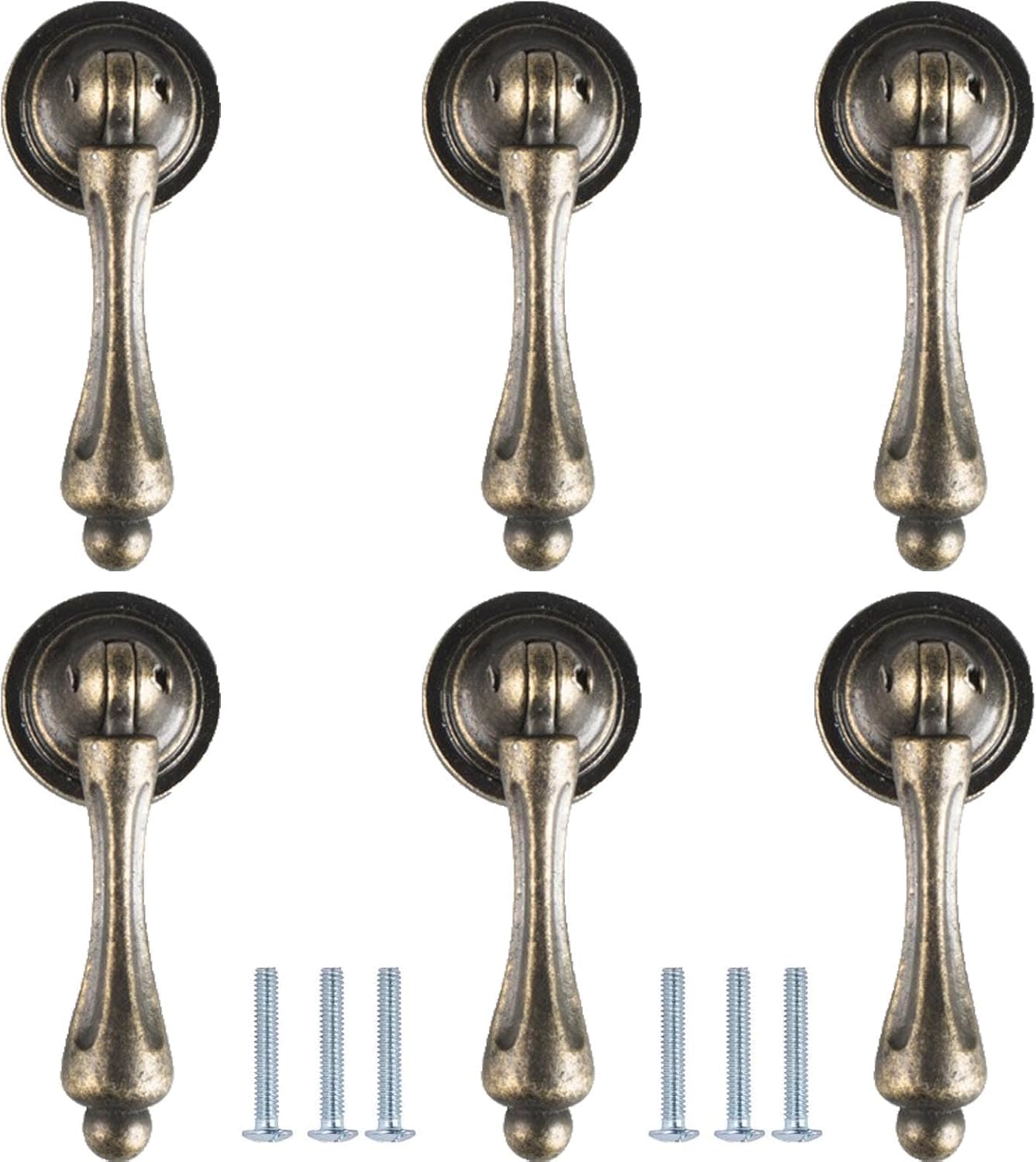 Tnbccxn 24*62Mm Cabinet Handles, Cabinet Handles,Dresser Knobs 6 Pack(Gold)(24*62Mm)