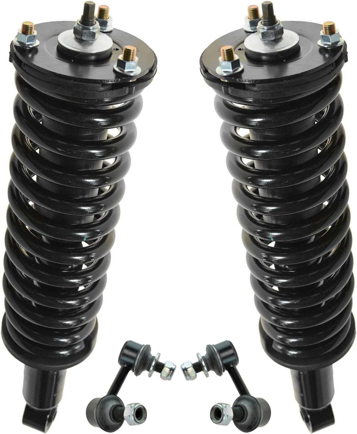 TRQ Front Suspension Kit Strut & Spring Assemblies w/End Links for Toyota Tacoma