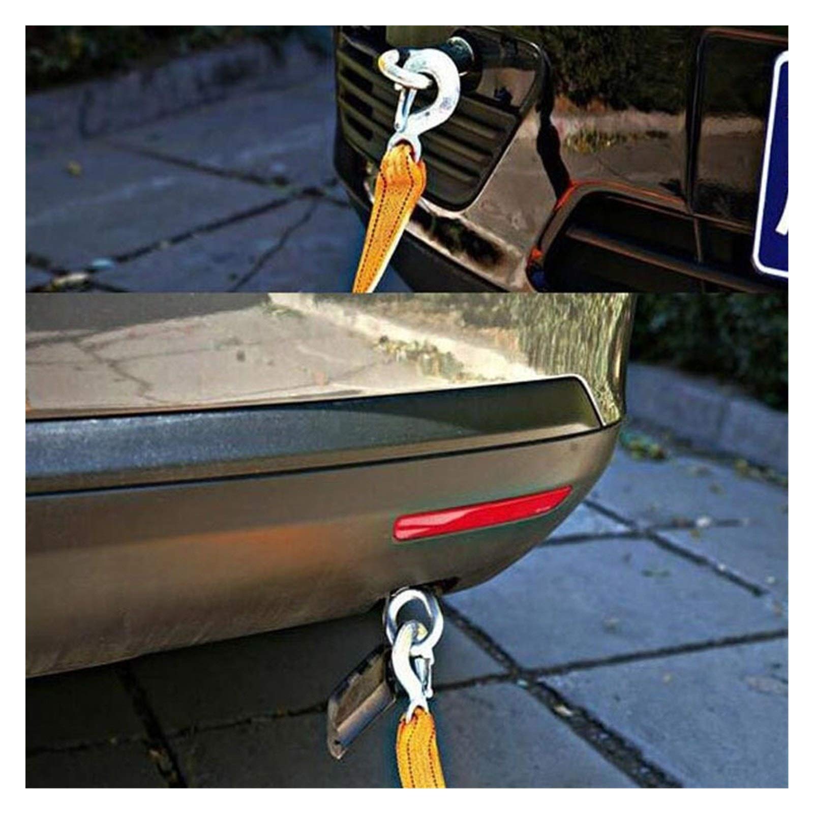 Cuerda de cabrestante, Cuerda 5 Ton 4 Medidor de remolque for camiones Snatch correa fuera de la carretera de remolque Cuerdas de remolque torno de cable de tracción de la correa de coches,Resistenci