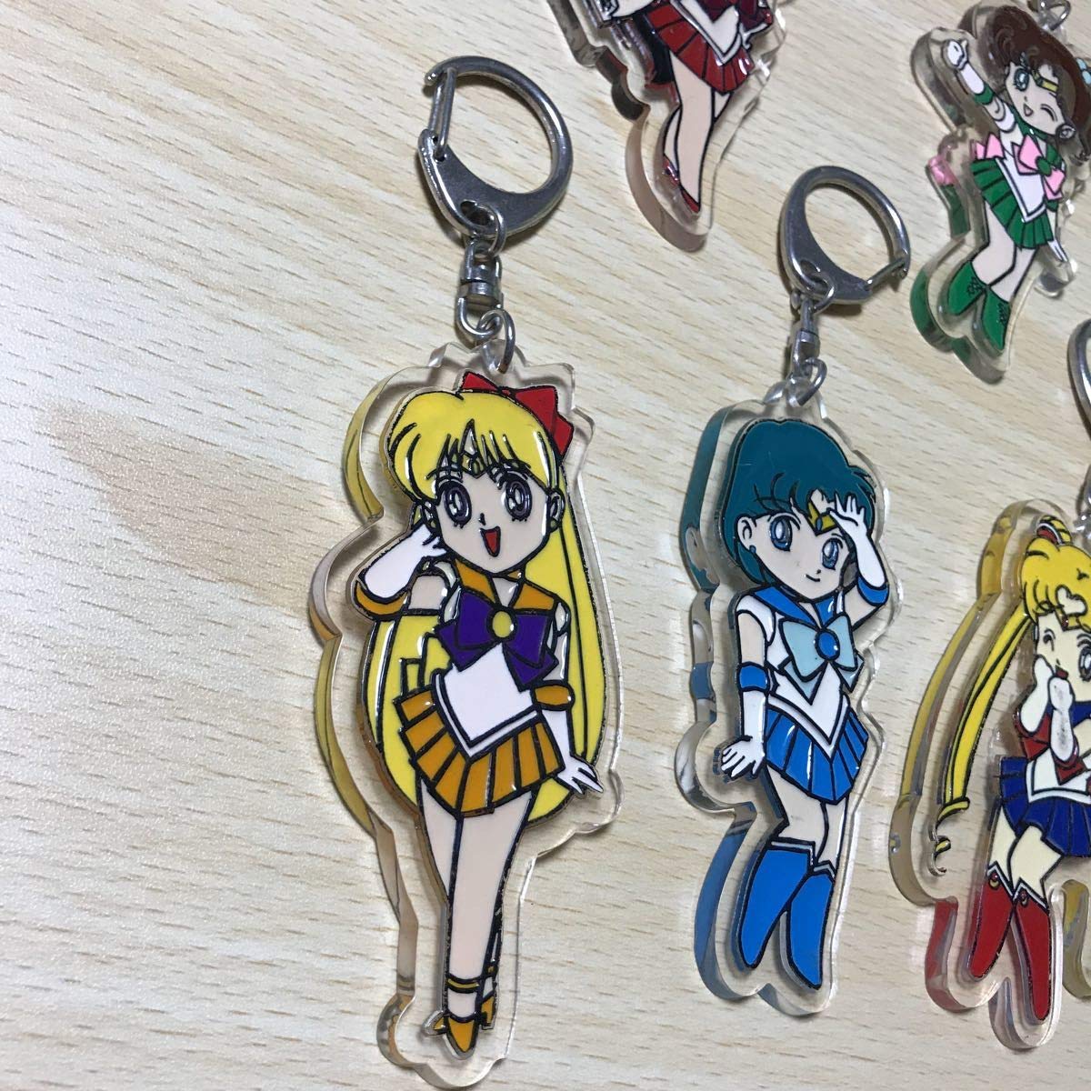 セーラームーン キーホルダーガチャ コンプリートセット 激レア平成当時物 11個 美少女戦士セーラームーン キーホルダー チャーム ガチャ まとめ