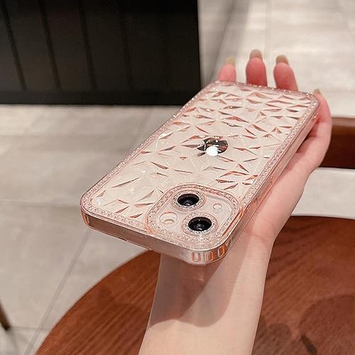 Miniatura 9 de ZTOFERA Diseñada para iPhone 13 de 6.1 pulgadas, funda transparente brillante para mujeres y niñas, bonita funda protectora de silicona TPU suave