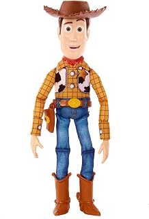 Mattel Disney Pixar Toy Story Roundup Fun Woody Große sprechende verstellbare Figur, 12 Inches groß mit 20 Phrasen Authentische Details, Stoff Plüsch & Kunststoff, HFY35