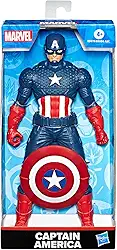 Marvel, Action Figure, Capitão América, Mighty Hero Series - Brinquedo de Herói com 24 cm, Articulado - A partir de 4 Anos