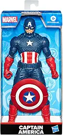 Marvel, Action Figure, Capitão América, Mighty Hero Series - Brinquedo de Herói com 24 cm, Articulado - A partir de 4 Anos