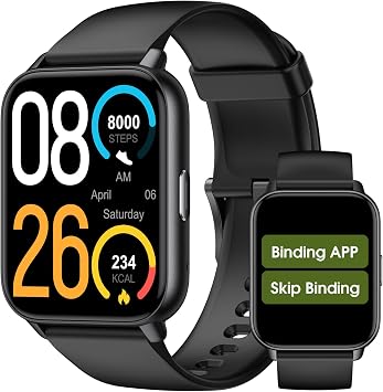 Smart Watch Answer/Make Call for Women Men, Fitness Tracker with Heart Rate, Blood Oxygen, Sleep Tracker, IP68 Waterproof Fitness Watch Step Calorie Counter Pedometer Compatible iPhone & Android