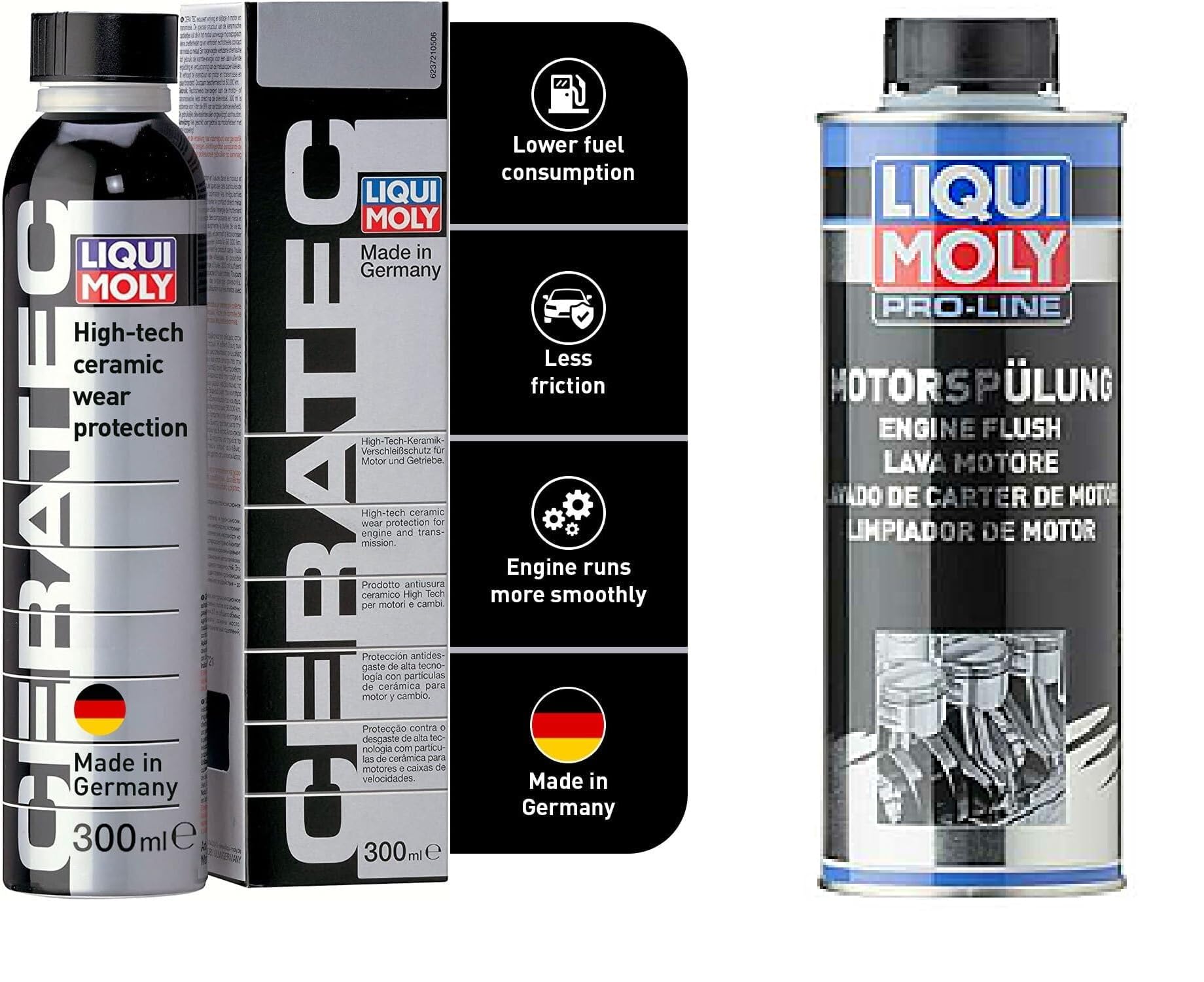 Liqui Moly Ceratec (300 ml) + Pro-Line Engine Flush 500 ML) COMBO