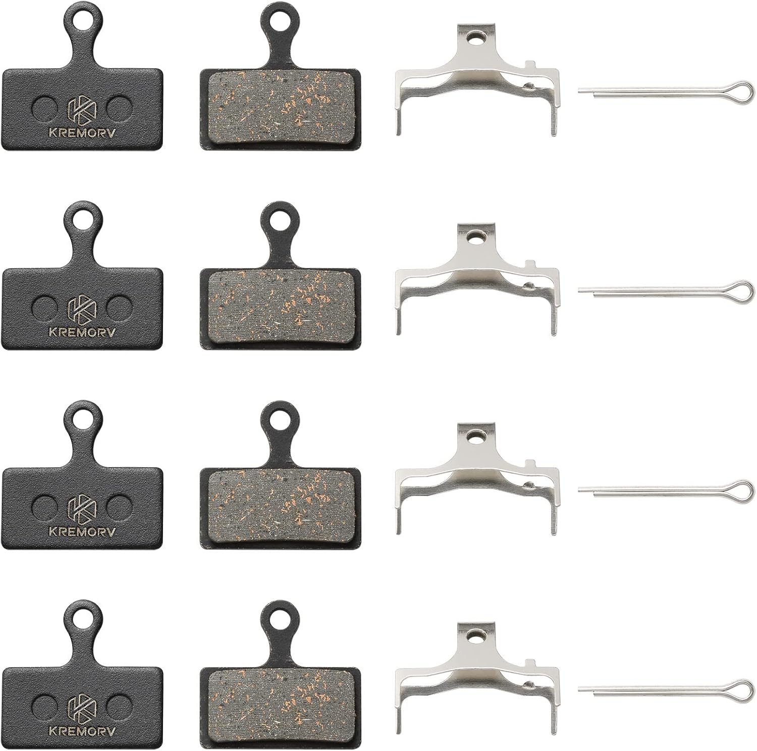 Bike Brake Pads for Shimano G02A G01S G02S G03S 4 Pairs Bicycle Disc Brake Pads for Shimano Deore XT XTR SLX Alfine