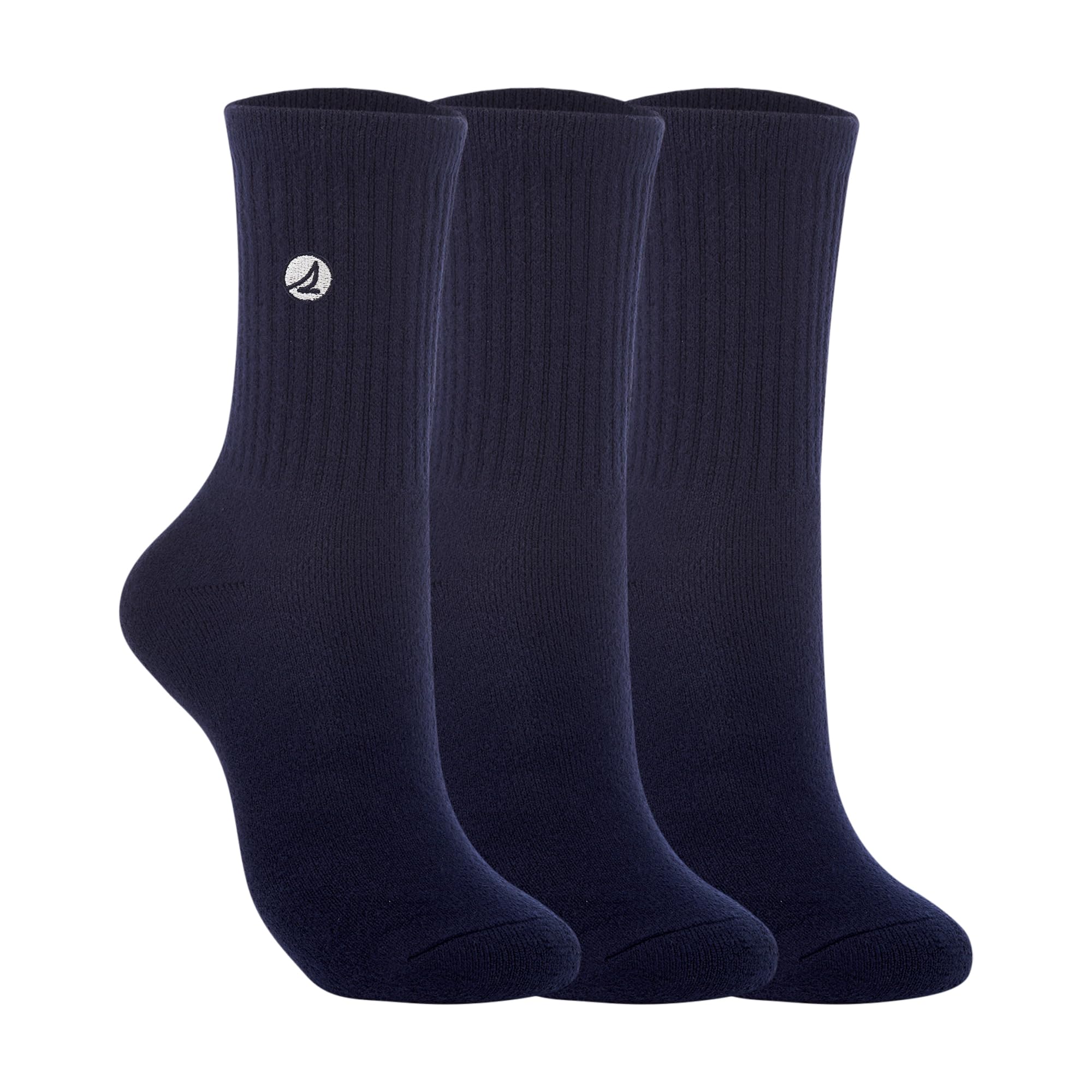 Unisex Super Soft Cushioned Mid Crew Socks, 3-Pack – Plush Comfort, Warm Winter Half Crew Fit