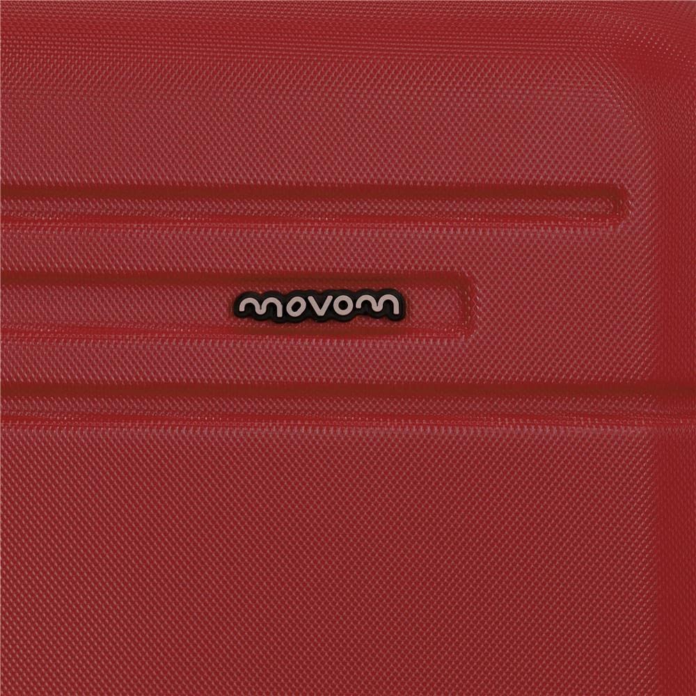 Movom Galaxy, walizka kabinowa, zestaw walizek, wykonana z tworzywa ABS, mocnego i lekkiego materiału, boczny zamek szyfrowy na walizce dla bezpiecznej podróży, bordowy, 40 x 55 x 20 cm, Rozkładana