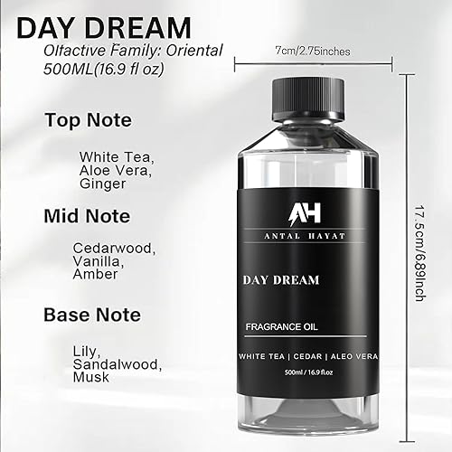 Miniatura 3 de Hotel Scents Day Dream - Aceite difusor de 16.9 fl oz Fragancia de aromaterapia inspirada en hoteles de 5 estrellas Notas de aloe vera, jengibre,
