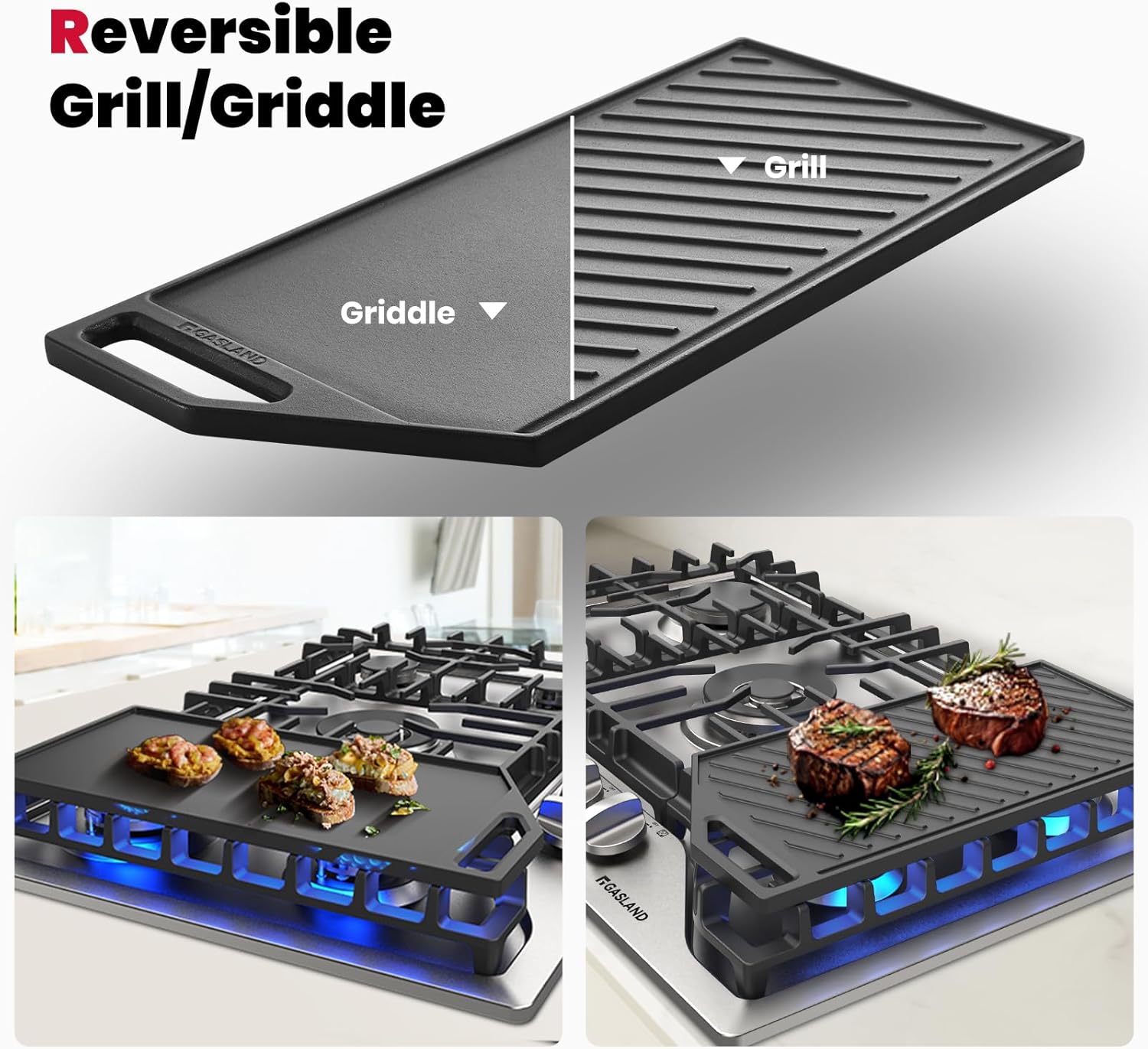 GASLAND 30 Inch Gas Cooktop + Master 30 Inch Under Cabinet Range Hood