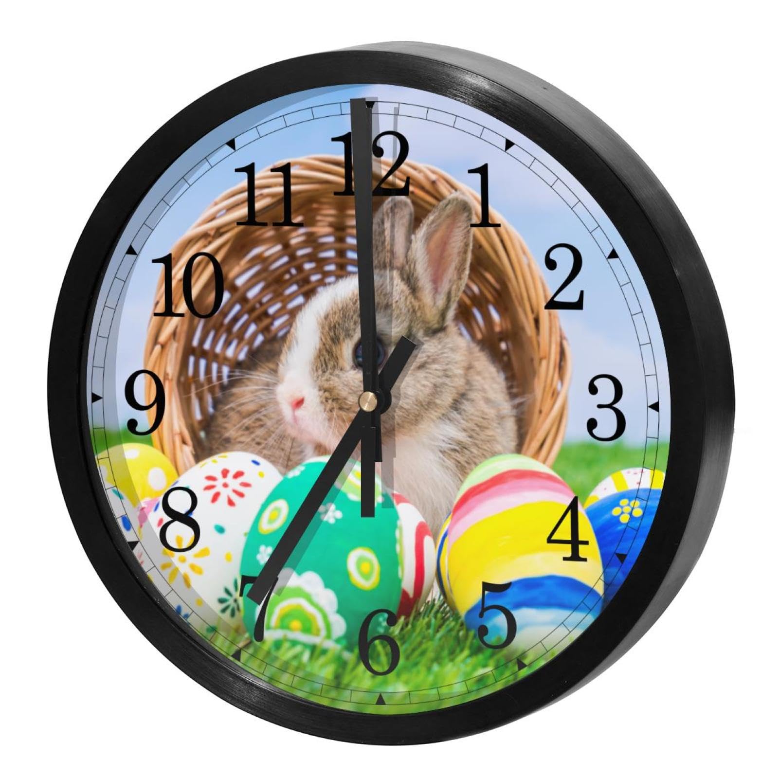 Horloge murale silencieuse fonctionnement à piles pour école et bureau