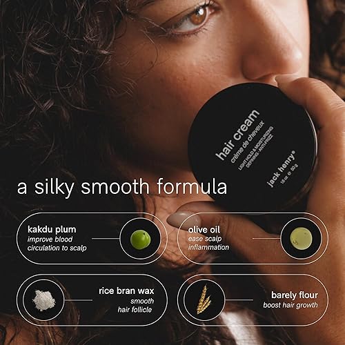 Miniatura 2 de Jack Henry Crema de peinado para hombres y mujeres - Crema de aseo ligera para todo tipo de cabello - Crema antiencrespamiento para una nutrición y