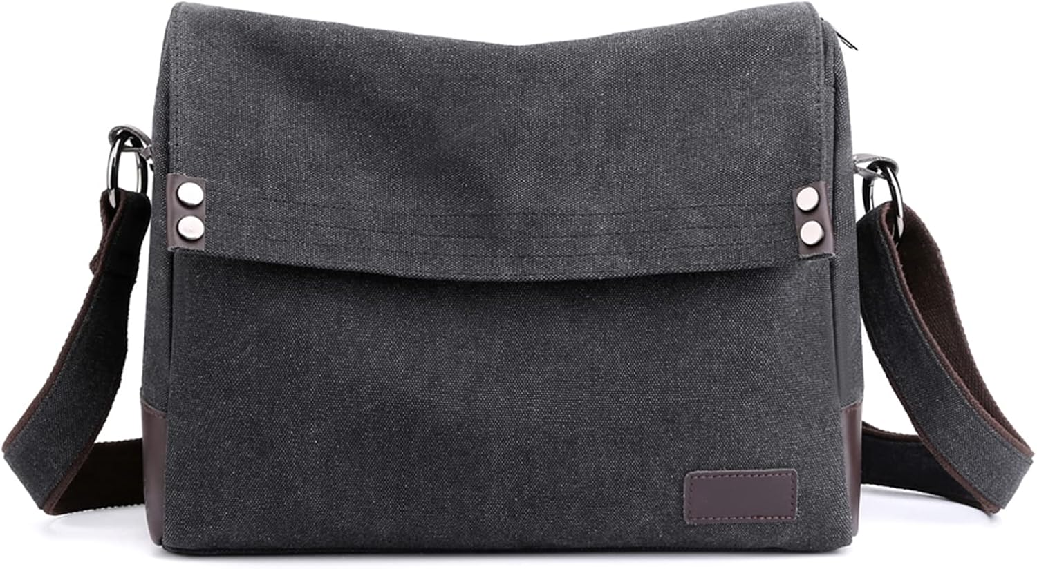 Men's Shoulder Bag Canvas Crossbody Bag Casual Messenger Bag Laptop Bag for 13.3 inch Laptop Briefcase Satchel Bag