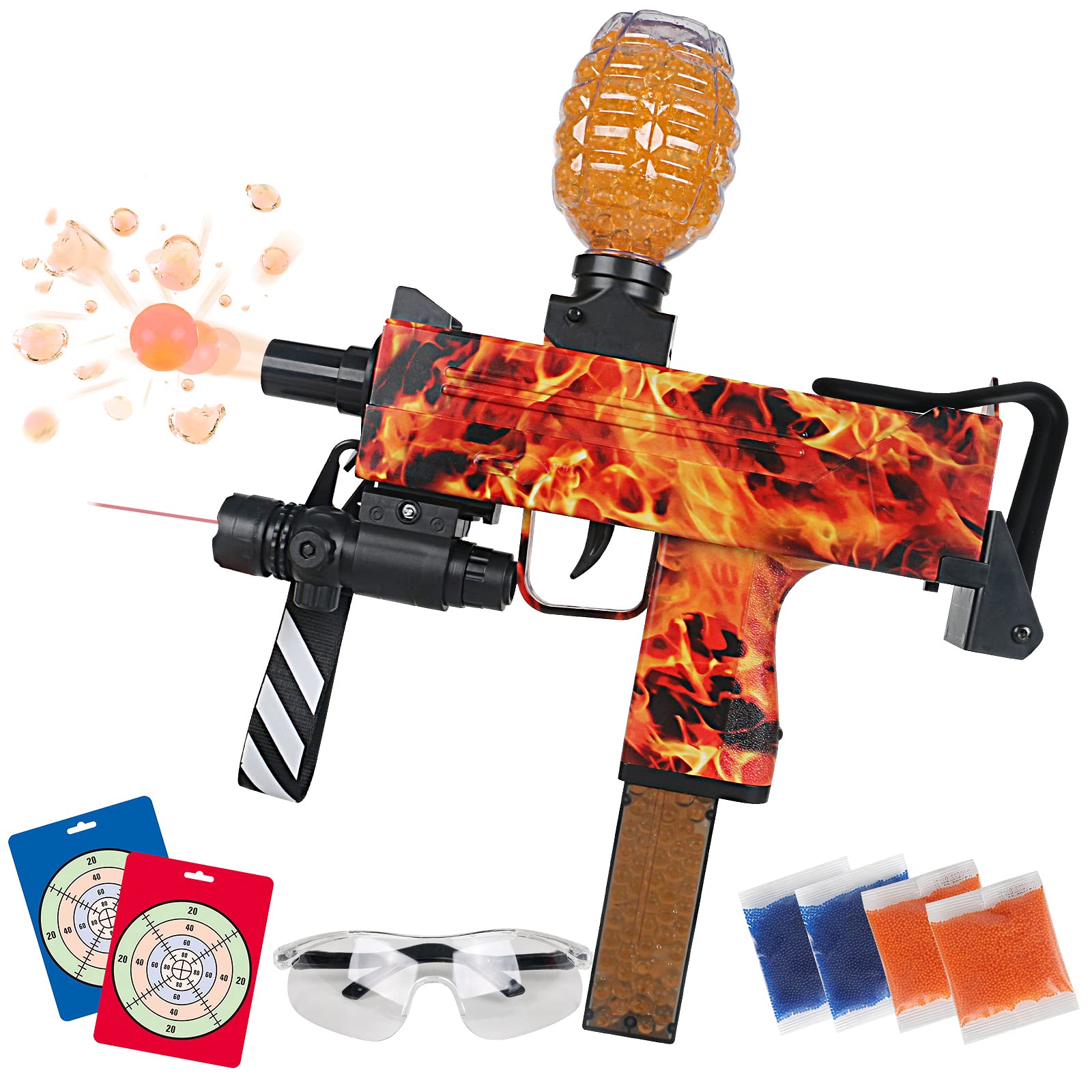 Piecis Electric Gel Blaster, Splatter Ball Blaster Automatic, Uzi Gel