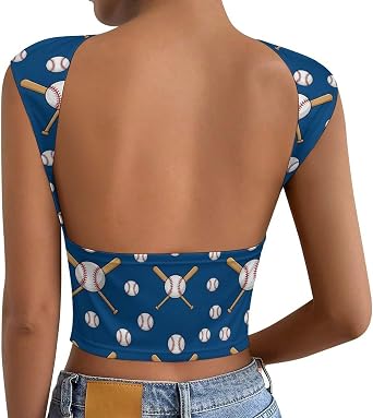 Women Backless Sexy Going Out Tops Short Sleeve Open Back Y2k Tee 2026