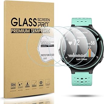 diruite 4 pack for garmin forerunner 220225 230235 620630 tempered glass screen protector 2 5d 9h hardness anti scratch bubble free