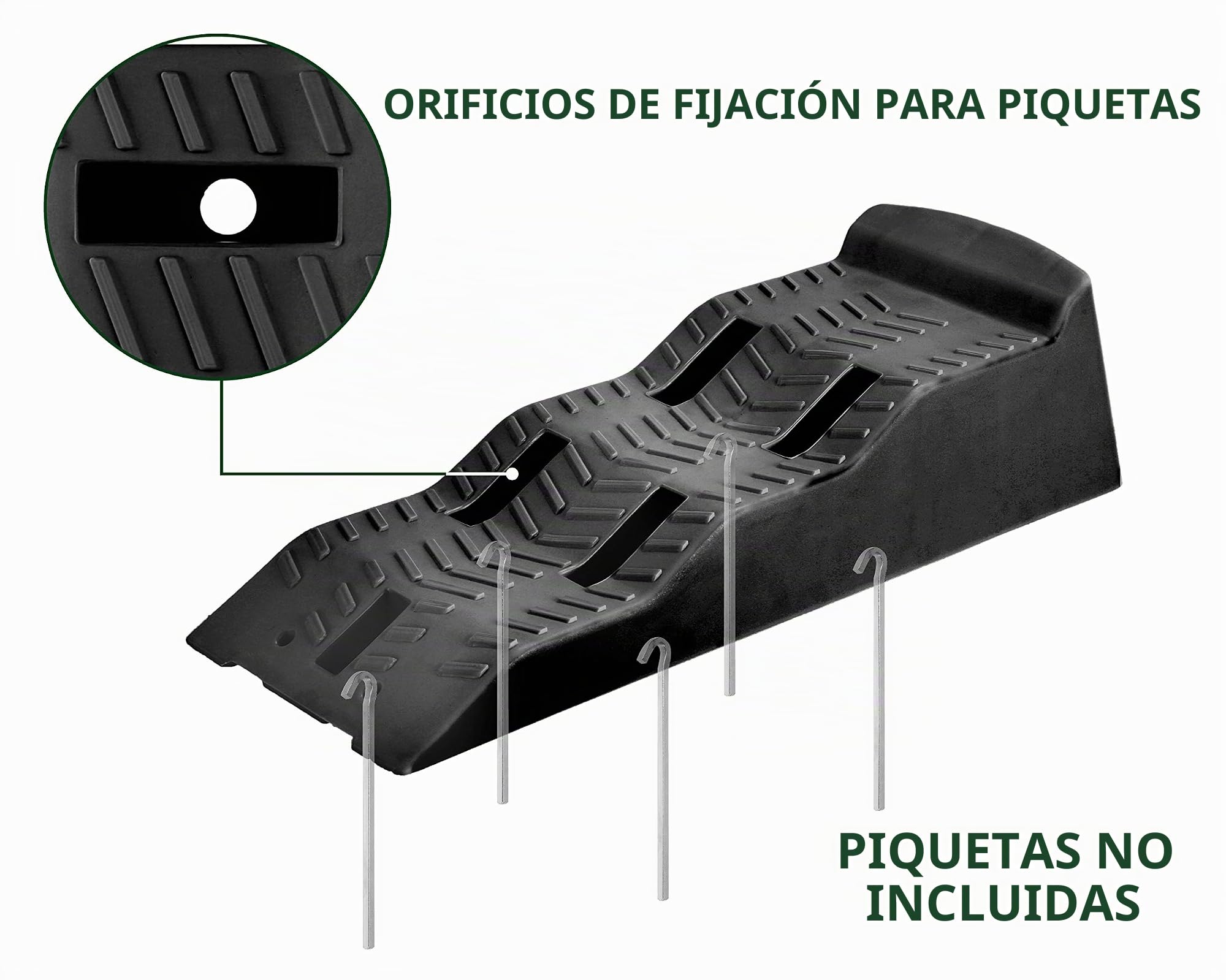 BRUNNER 7110103N.C03 - Juego de cuñas de nivelación Equalizer XL Black para caravanas y caravanas, sin Bolsa, 2 Unidades, Negro