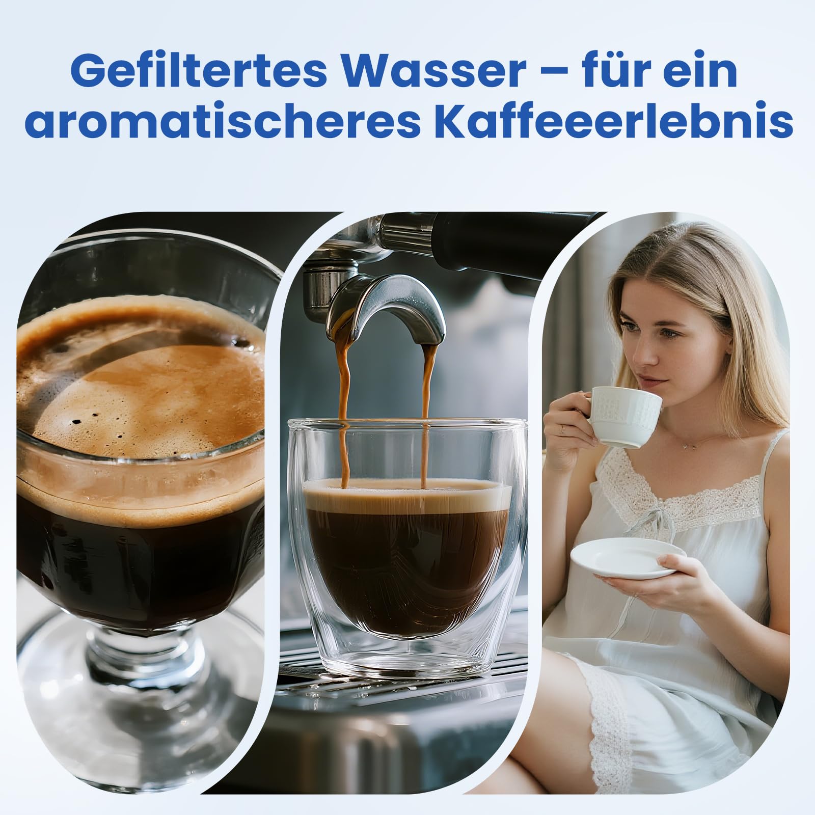 Confezione da 6 filtri per acqua, compatibili con Philips Aqua Clean Filter CA6903/10/22/99, adatti per macchine da caffè Philips e Saeco serie 1200/2200/3200/5400, senza BPA, 150 l, nuovo