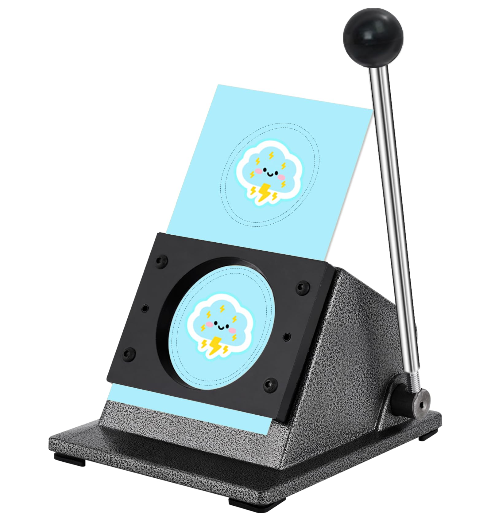 YUCHENGTECH 2.28"/58mm Button Paper Cutter 2.75"/70mm Circle Cutter Paper Puncher Graphic Punch Die Cutters Heavy-Duty Circle Cutter Punch for Scrap Paper Films Cardboard Photo Paper(for 58mm Buttons)