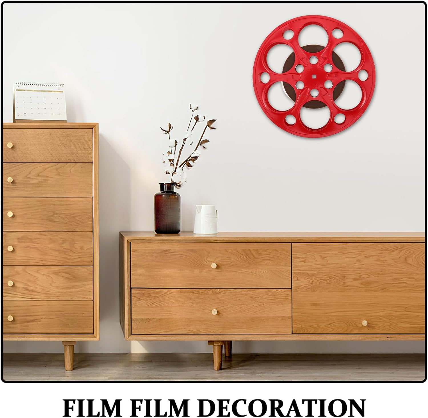 ERINGOGO メタル映画リール壁彫刻 工業用壁アート シアタールーム装飾 映画テーマパーティーデコレーション用ヴィンテージフィル