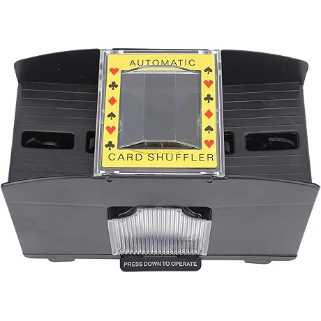 Auto Shuffle Machine for 4 Deck, Battery Powered Card Shuffler for Flawless Gameplay