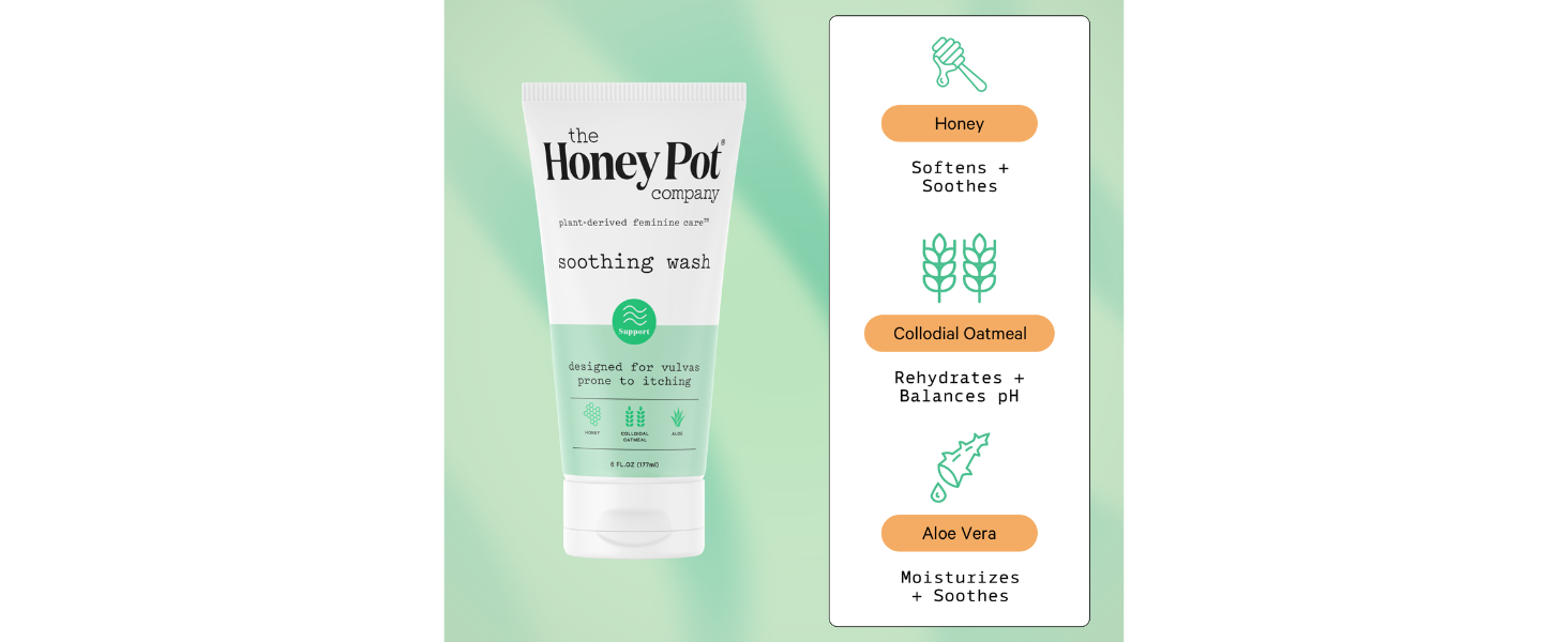 The Honey Pot Company - Feminine Wash & Feminine Wipe Bundle - Includes Ph Balance Feminine Wash and Wipes for Women - Herbal Infused Feminine Care Products - Anti-Itch
