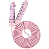 Jump Rope for Women & Men Adjustable Length Cotton Skipping Rope for Adults & Kids Workout Equipment for Weight Loss, Cardio, Boxing & Fitness Suitable for Home, Gym & School Use
