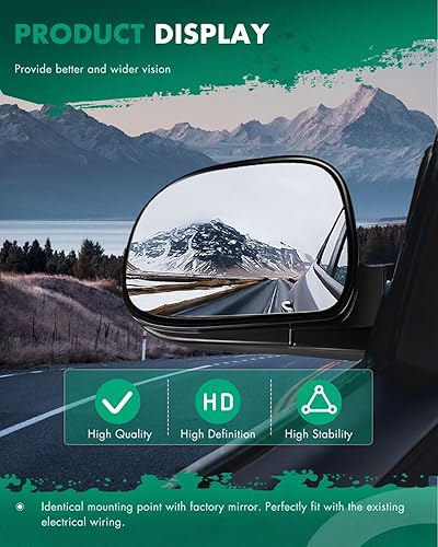 Miniatura 5 de SCITOO Espejo retrovisor lateral del conductor apto para Chevy para Blazer, S10 1994-1997 y para GMC Jimmy, Sonoma Isuzu para hombre y para