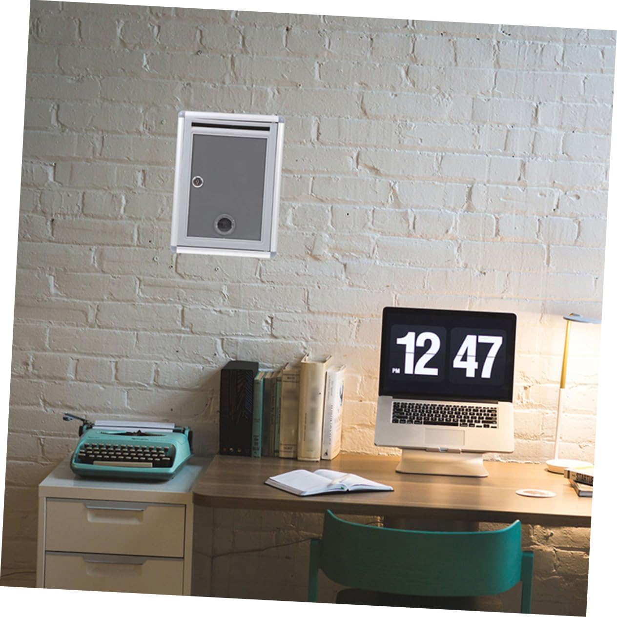 LIFKOME 2pcs Aluminum Alloy Wall Mount Mailbox Suggestion Box Digital Lock Voting Box for Office