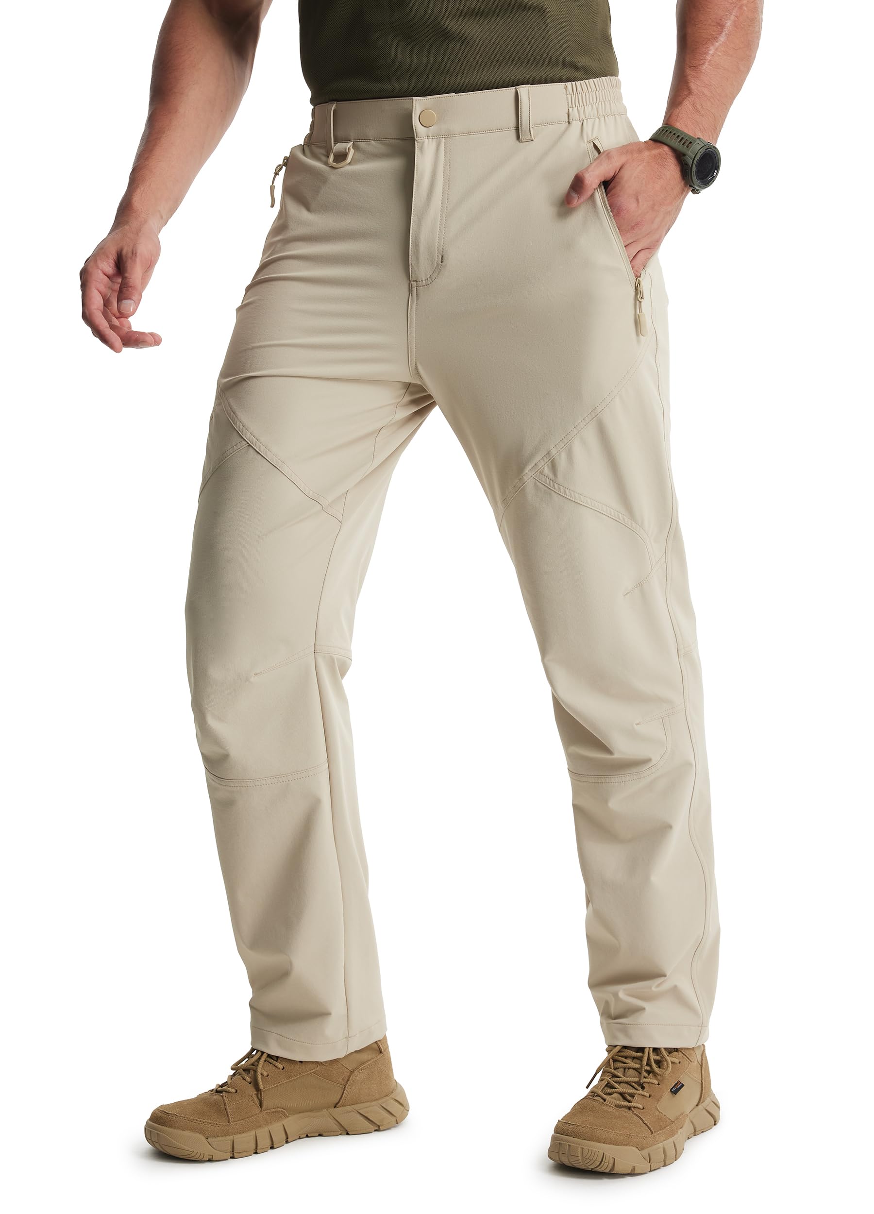 Libin Mens Hiking Pants Lightweight Tactical Cargo Pants Quick Dry Water Resistant Stretchy Straight Leg Travel Pant