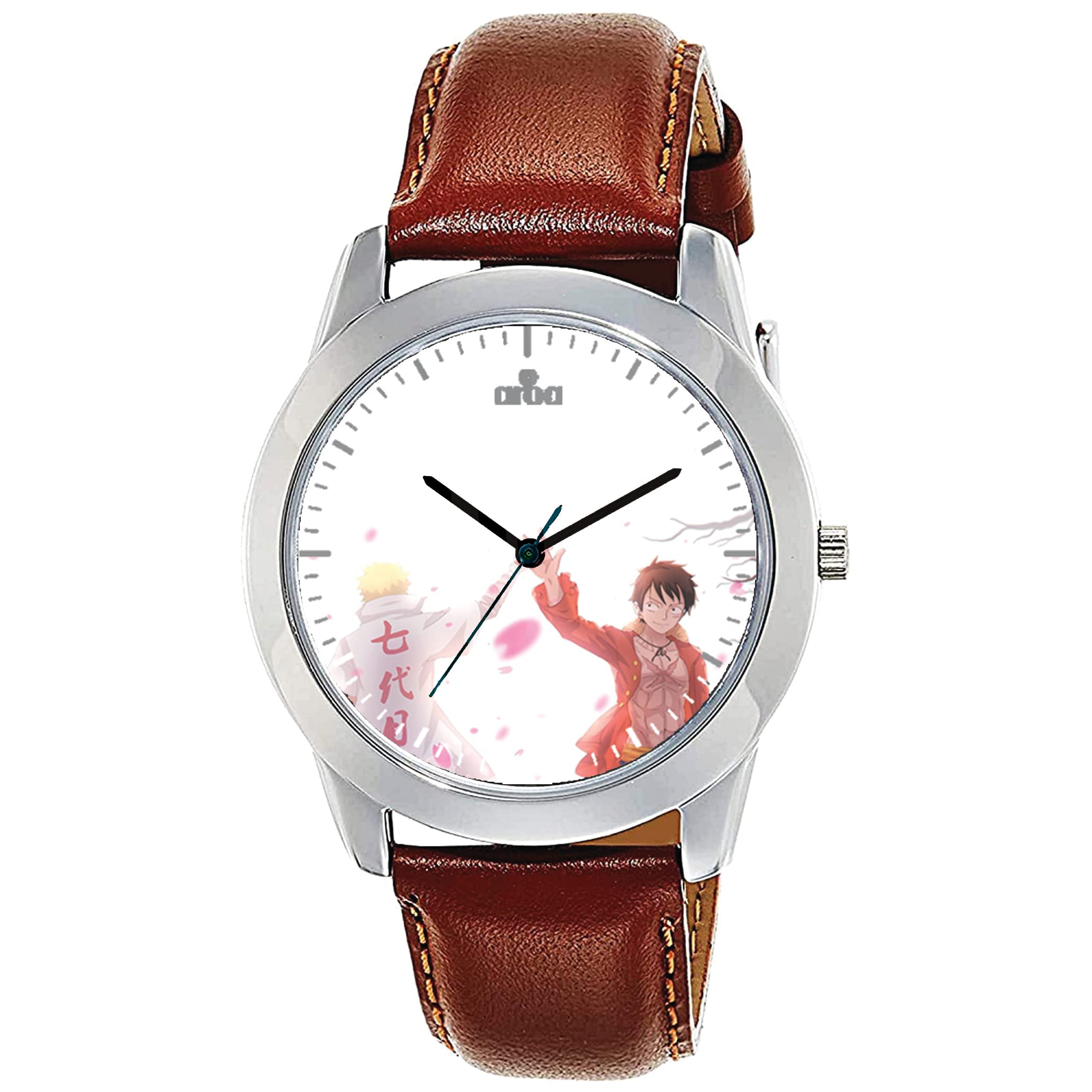 AROA Watch for Men with Monkey D. Luffy One Piece and Naruto Model :641 in Steel Metal Type Brown Strap Analog Watch White Dial for Men Stylish Watch for Boys (B0C6Q7NV2B) Amazon Price History, Amazon Price Tracker