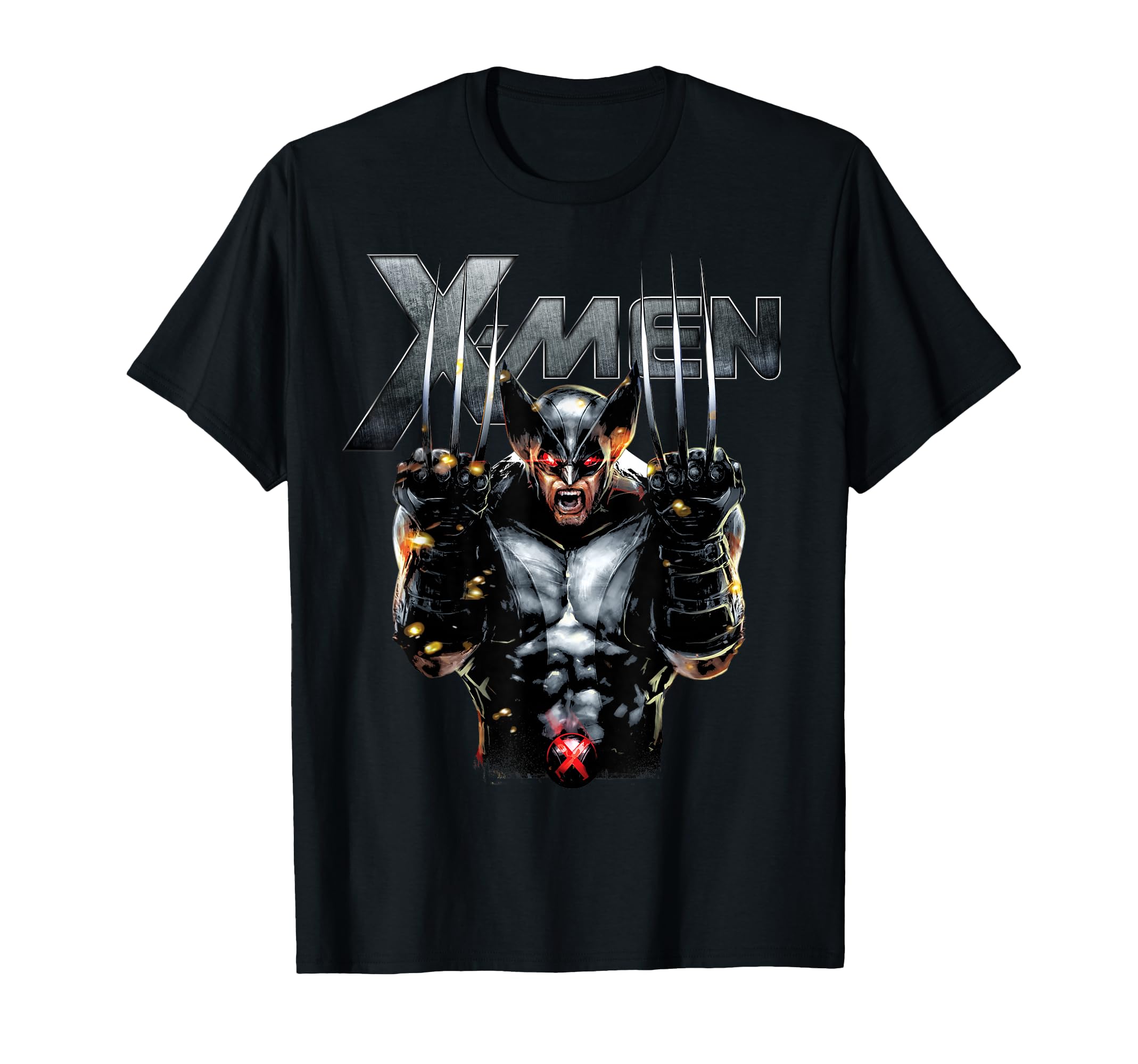Marvel X-Men Wolverine Full Metal Razor Edge Graphic T-Shirt