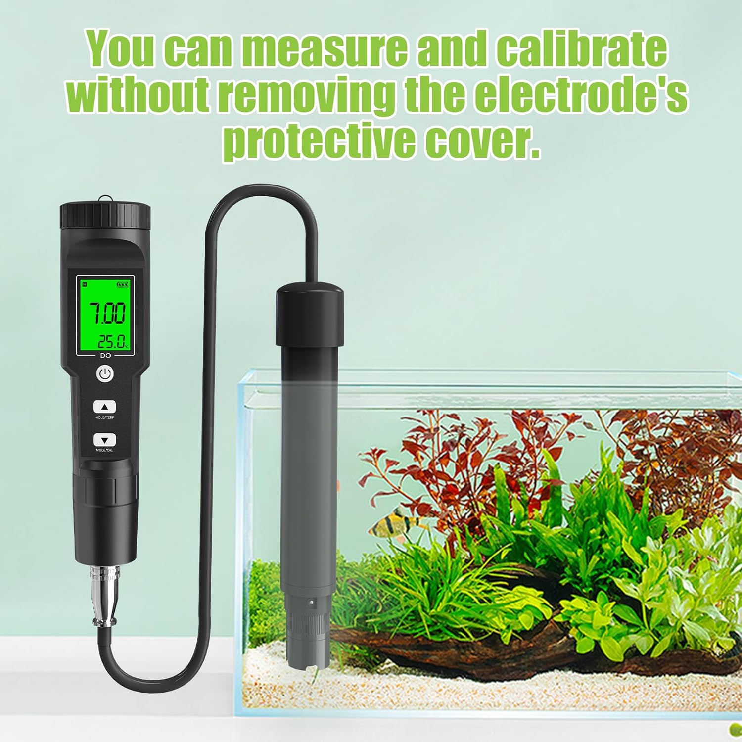 Dissolved Oxygen Meter with ATC, DO Meter with Electrode Filling Fluid and Anaerobic, 0-40.00 mg/L,Water Test Kit for Pond Aquarium Aquaculture and Water Fish Tank