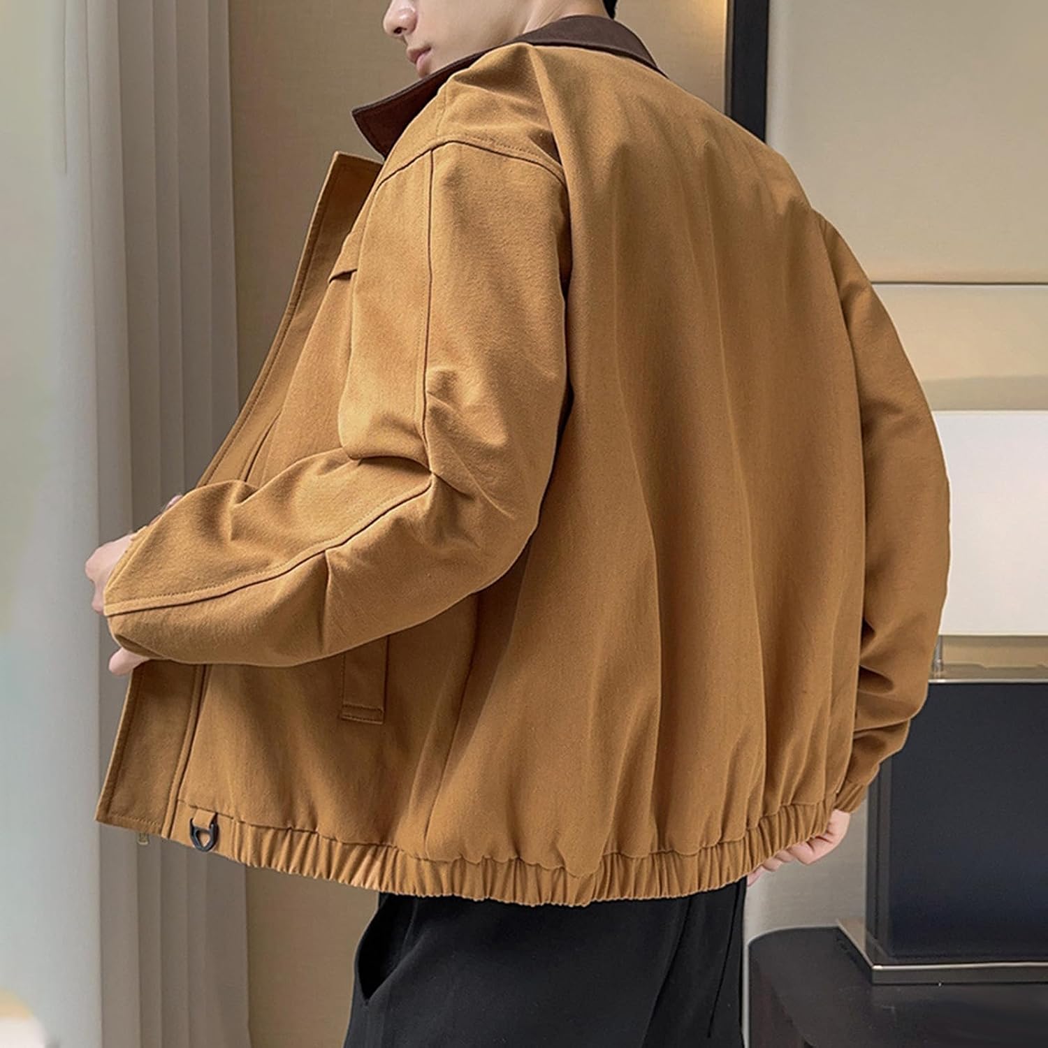 Men's Varsity Jacket Vintage Bomber Barn Jackets Techwear Windbreaker Unisex Coats Korean Streetwear, M-3XL
